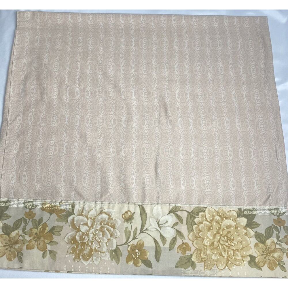 Vintage Croscill Home Multicolor Two King Size Pillowcases 100% Cotton